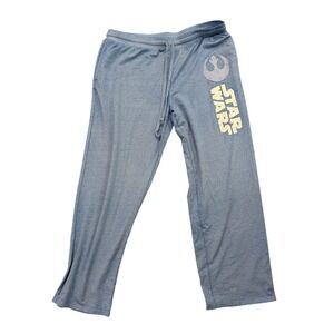 Star Wars Pajama Pants Womens XL Blue‎ Rebel Alliance Sleepwear Lounge Joggers